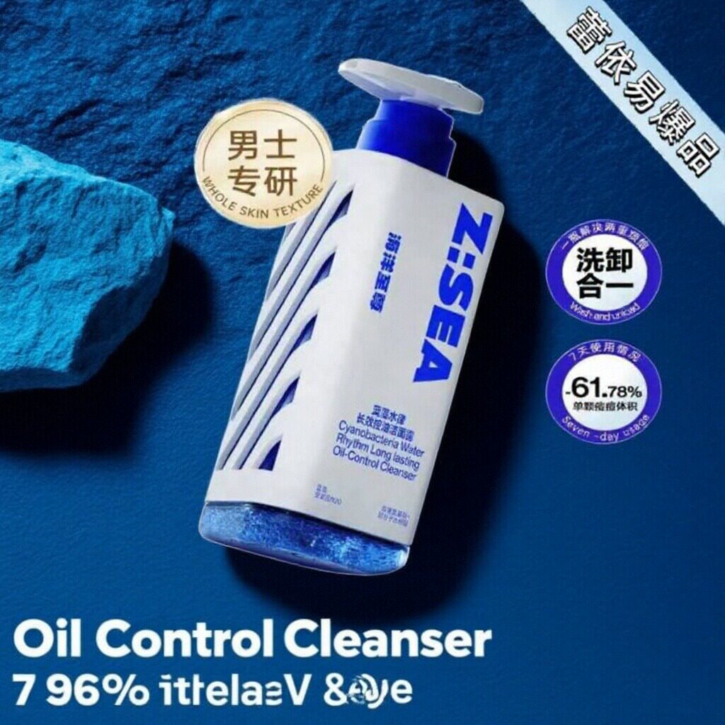 海洋三棱镜洗面奶男士专用清洁控油秋冬保湿氨基酸洁面乳正品