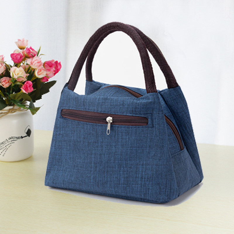 帆布手提包女小布包手拎包牛津布包包妈妈饭盒妈咪袋买菜迷你外出