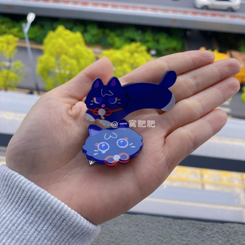 原神猫猫亚克力发夹发卡发饰