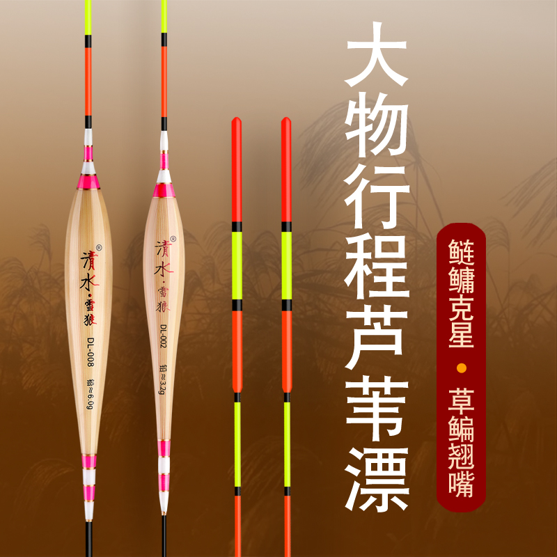 大物芦苇漂黑坑青草湖库高灵敏加粗醒目翘嘴鲢鳙鱼漂珠珠行程浮漂