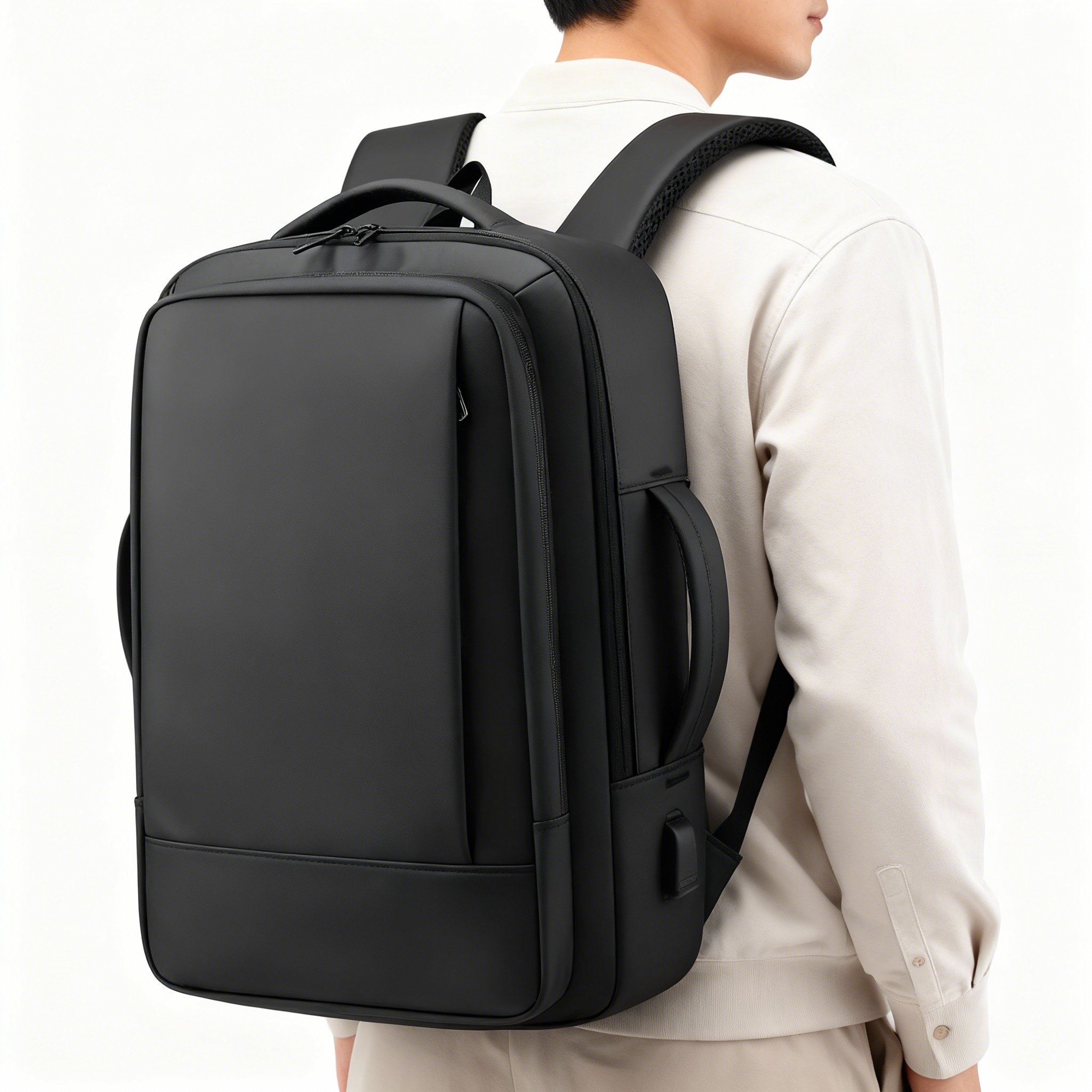 商务男士可扩展双肩背包