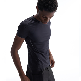 BEVAN UP|速干吸湿 立体剪裁拼接运动健身打底短袖T恤