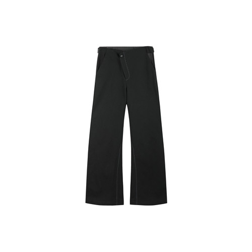 BEVAN UPIHEATMAP FLUX*异形专机侧门襟 拼色弯刀剪裁帆布长裤