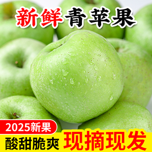 正宗王林青苹果新鲜水果9斤当季现摘绿小苹果当酸脆甜季整箱包邮