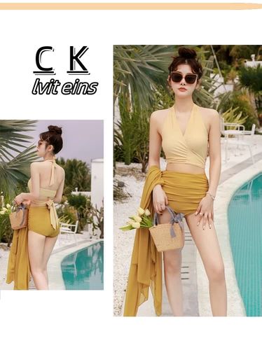 Оригинальный сексуальный купальник, комплект для плавания, 3 предмета, по фигуре