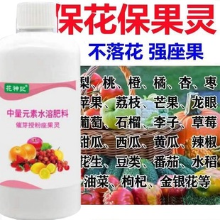 授粉坐果精果树蔬菜保花保果药座果灵防落膨大剂樱桃荔枝促花催花