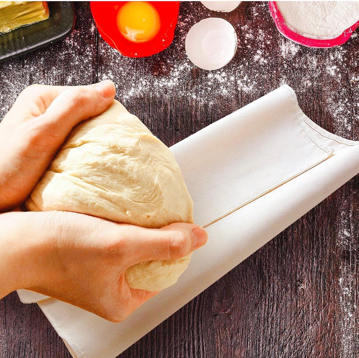 出口全包边面包法棍欧包发酵布 专业商用 割刀全棉未染色检测报告