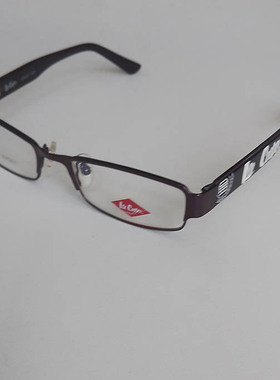 LEE COOPER宽腿金属眼镜框女配镜片近视镜平光镜紫色全框眼镜架50