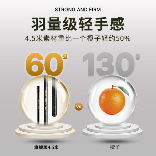 荣渔鱼竿鲫鱼竿手杆极超轻超硬超细37溪流28轻量小综合19调台钓竿