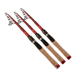 碳素伸缩路亚竿便携短节钓鱼竿ML调直柄振出式 rod 海竿Fishing