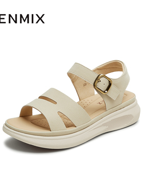 天美意一字带凉鞋增高厚底凉鞋女外穿休闲凉鞋夏季新款BL431BL5