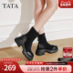 TATA他她喵爪靴2025冬袜靴瘦瘦短靴女弹力靴新款 休闲靴子CEG05DZ5
