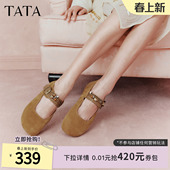2026春季 增高百搭平底鞋 新款 女时尚 子CUG06AQ6 勃肯鞋 TATA他她女鞋