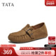2026春季 时尚 新款 TATA他她女鞋 复古勃肯鞋 羊皮单鞋 百搭鞋 YZT01AA6