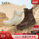 新款 西部靴运动阿甘鞋 时装 TATA他她靴子2025冬季 靴女鞋 GPD03DD5