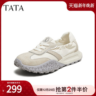 CM703BM5 2025年新款 TATA他她厚底休闲阿甘鞋 女复古透气芭蕾运动鞋