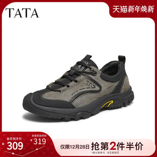 鞋 TATA他她男鞋 新款 舒适百搭运动休闲鞋 子74N20CM5 2025冬商场同款
