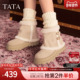 TATA他她雪地靴新款 厚底雪地毛毛靴CHG01DD5 女鞋 加绒棉鞋 百搭冬季