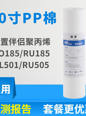 净水器PP棉通用滤芯聚丙烯RO185/RU185/RL501前置伴侣101配套10寸
