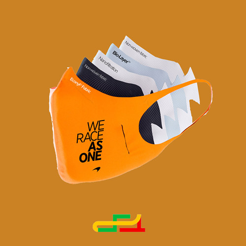 F1车手迈凯伦车队同款口罩