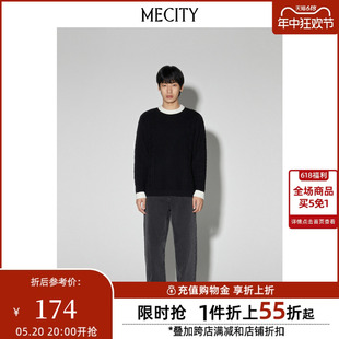 春季 新款 棉混纺水洗时尚 男557306 MECITY男士 裤 袢合体牛仔裤