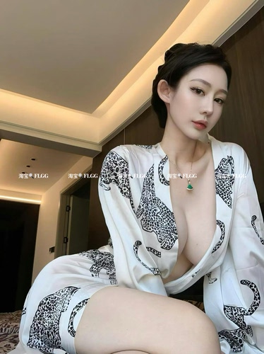 FLGG性感豹纹豹子睡衣女款夏季冰丝薄款高级感蕾丝吊带睡裙家居服