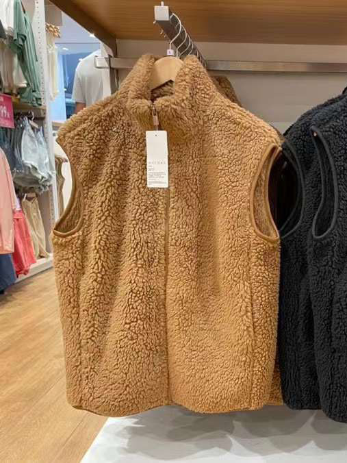 秋冬款试衣间同款女装仿羊羔绒摇粒绒背心保暖宽松马甲女 461913,女装/女士精品,马夹,淘宝优惠券,粉丝福利购,淘宝优惠卷