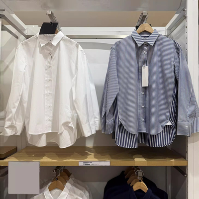 春季女装宽松衬衫/纯棉长袖衬衣