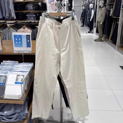 夏季男士薄款棉麻休闲长裤