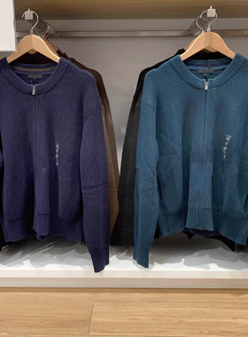 JM479731 日系秋冬男装女装圆领针织开衫长袖毛衣毛衫外套纯色