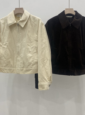 480100/480128 秋冬新款女装灯芯绒短款茄克/外套短裙迷你裙套装