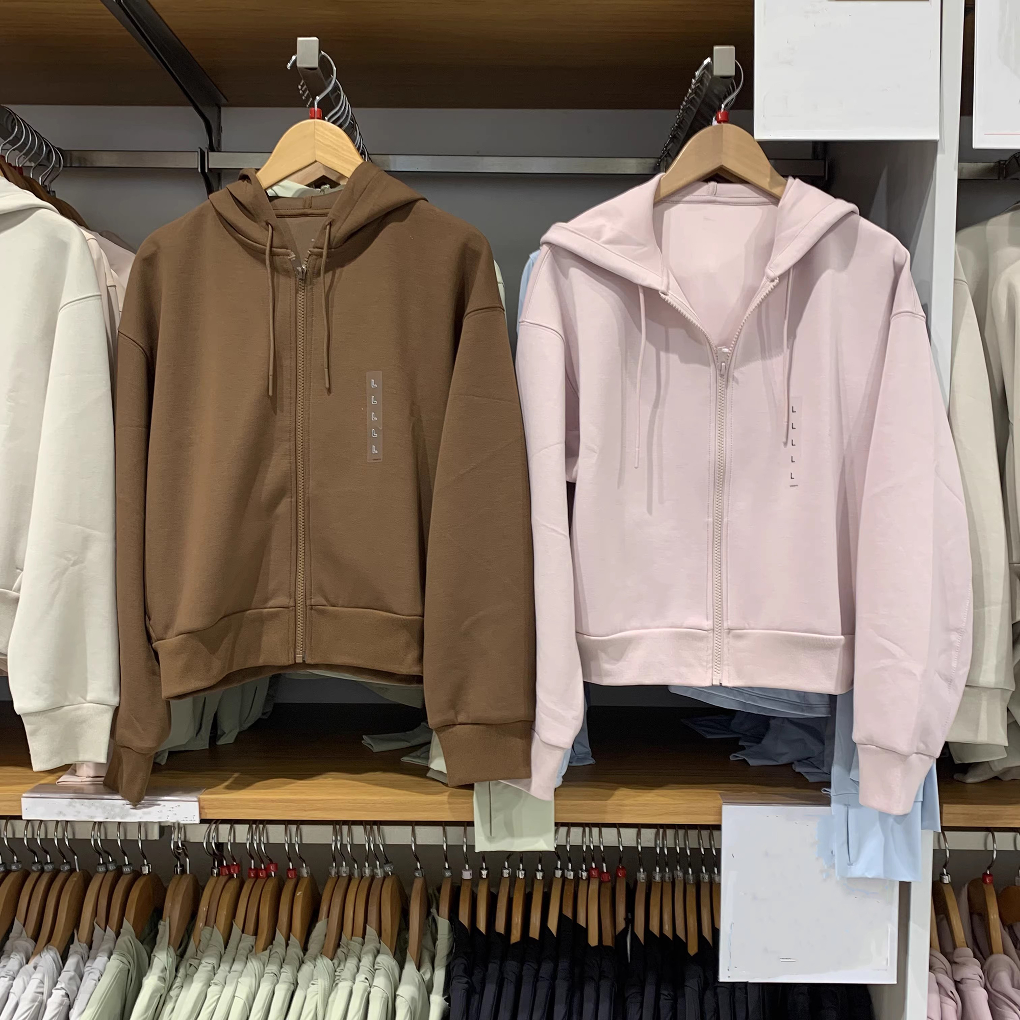 新款女装连帽拉链开衫卫衣