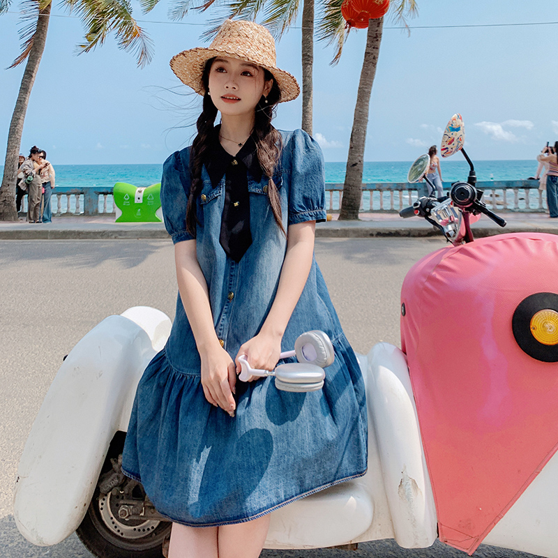 2023【新款】轻薄牛仔小个子连衣裙270-2336P115控168，女装孕妇装，浙宝270