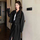 【大货已出】韩版休闲减龄两色牛仔套装270-8962P165控238，女装套装/套裙，浙宝270