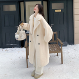 新款现货】中长款颗粒绒西装韩版宽松大衣270-7110P255控388，女装皮草，浙宝270