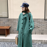 【新款】现货新色系配腰带双面毛呢大衣270-7105P265控368，女装毛呢外套，浙宝270