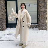 新款现货】中长款颗粒绒西装韩版宽松大衣270-7110P255控388，女装皮草，浙宝270