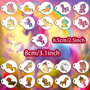 儿童舞台表演梦幻马面部绘画镂空模板学生手绘彩绘DIY临摹涂鸦