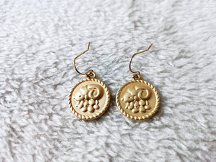 青岛外贸饰品耳钉小款天秤座白羊座耳坠新潮流时尚气质无光金耳环