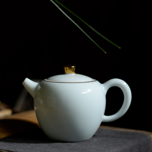 影青瓷茶壶陶瓷茶具小茶壶青白瓷功夫茶具红茶泡茶壶单壶西施壶