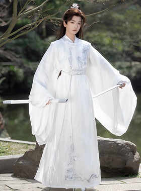 云川唐制绣花圆领袍春夏仙气