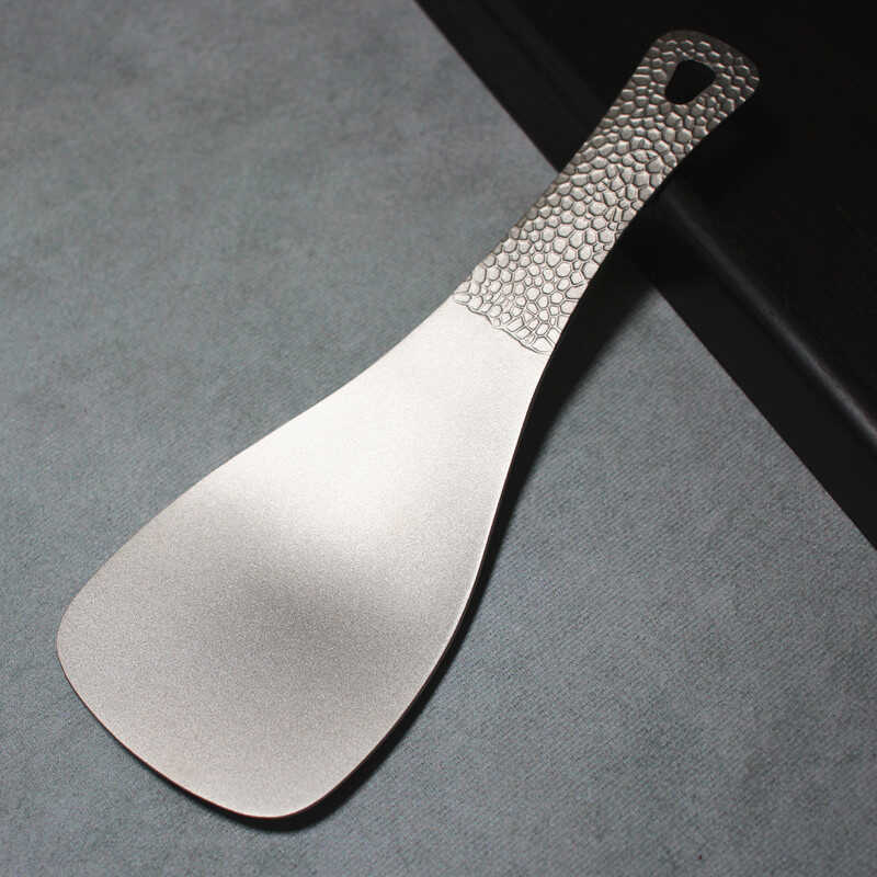 不沾米饭纯钛饭勺健康材质耐高温