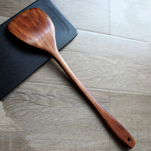 厨具厨房不粘锅专用炒菜铲家用木铲木质铲子 加长防烫实木锅铲日式