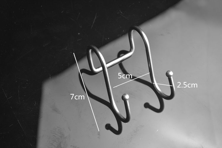 5只装 加粗不锈钢挂钩双钩厨房s型挂钩门后s挂钩双钩S勾挂衣服s钩