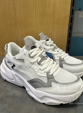 Skechers斯凯奇女鞋新款厚底耐磨老爹鞋时尚复古拼接运动鞋117366