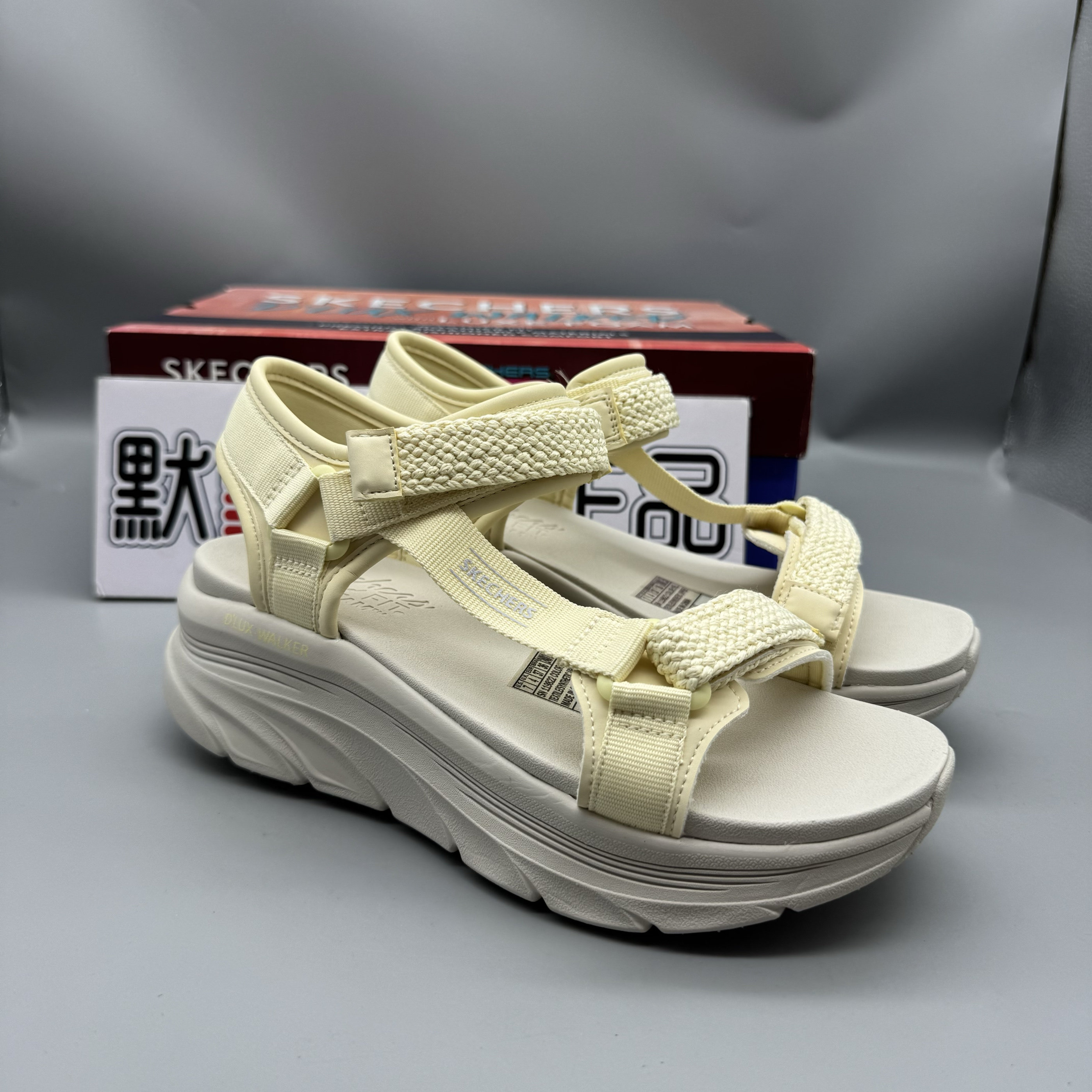 Skechers斯凯奇夏季新款女复古沙滩鞋轻盈舒适百搭时尚凉鞋119822