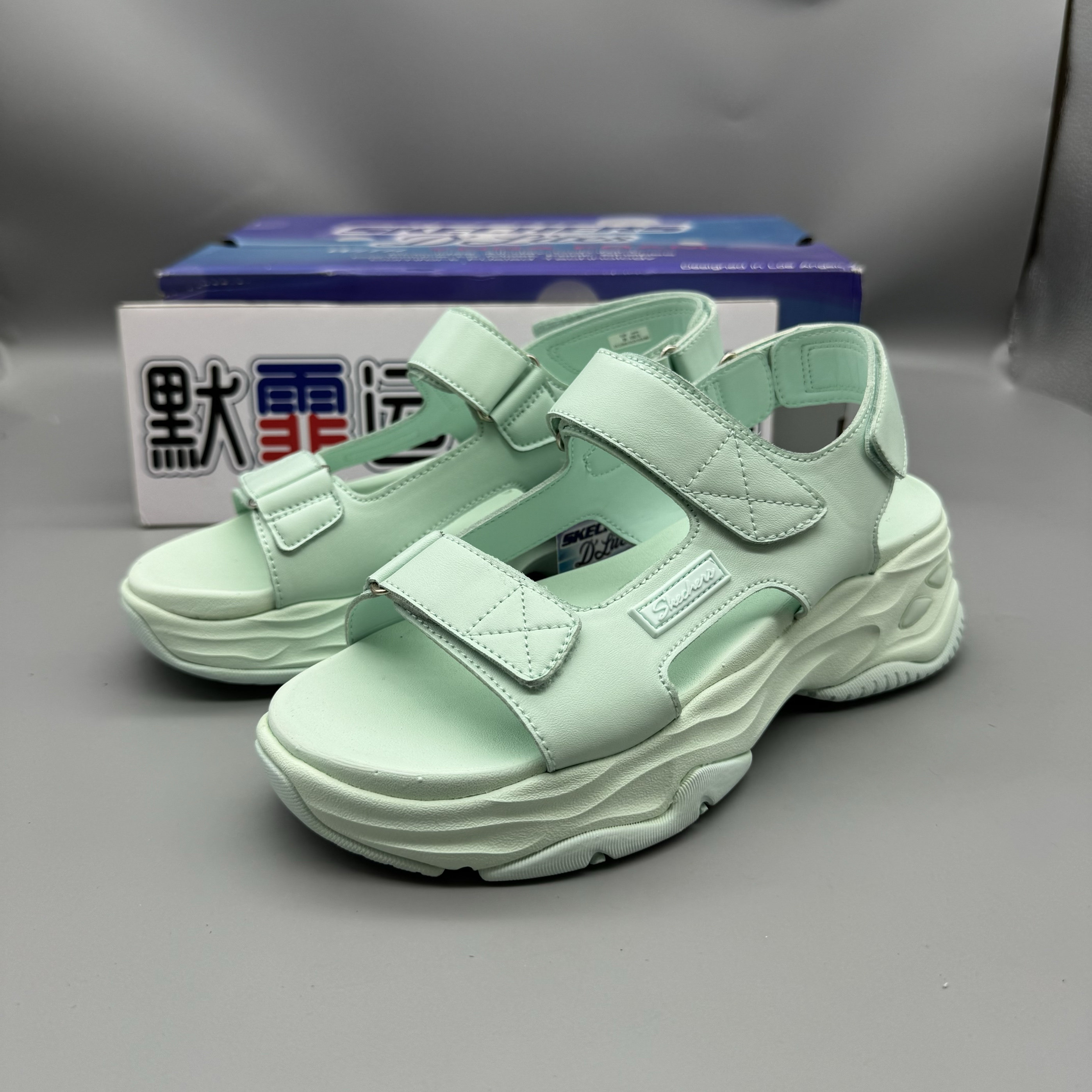 Skechers斯凯奇女鞋夏新款时尚软底增高轻便运动凉鞋拖鞋119846
