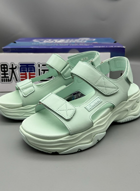 Skechers斯凯奇女鞋夏新款时尚软底增高轻便运动凉鞋拖鞋119846