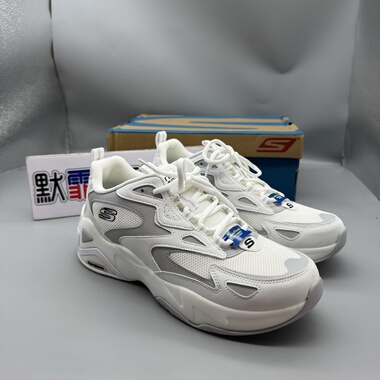 Skechers斯凯奇23新款男鞋HYPERBURST增高老爹熊猫鞋休闲鞋894253