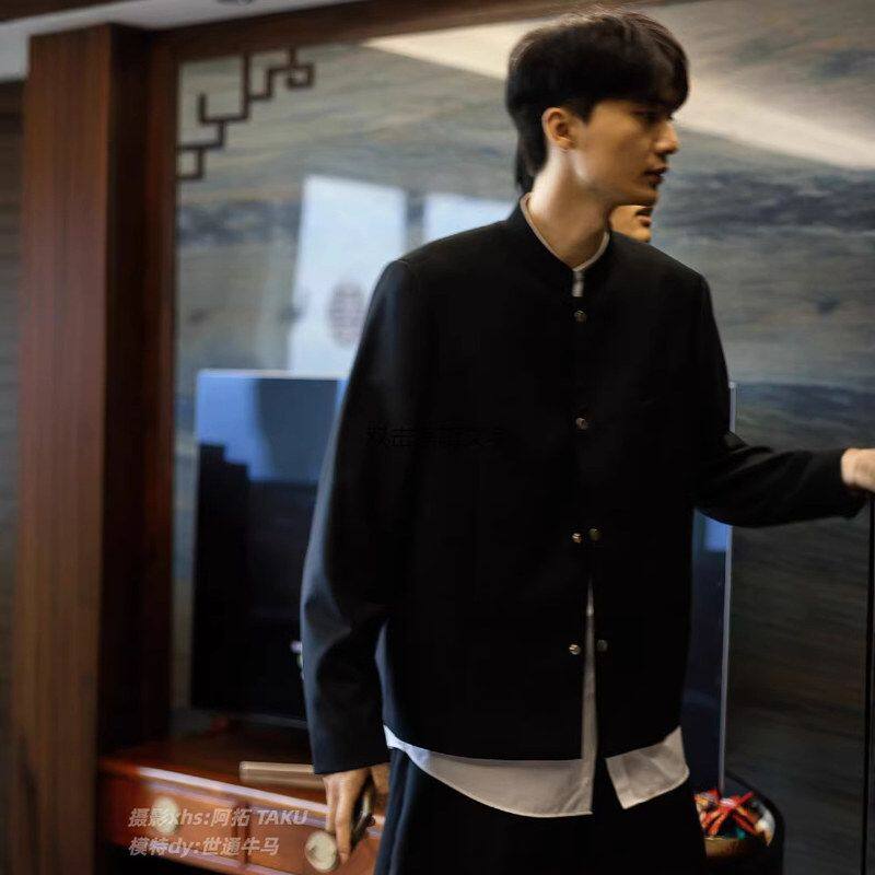 高级感夹克订婚唐装男装外套可穿新中式宽松西服痞帅礼服休闲日常